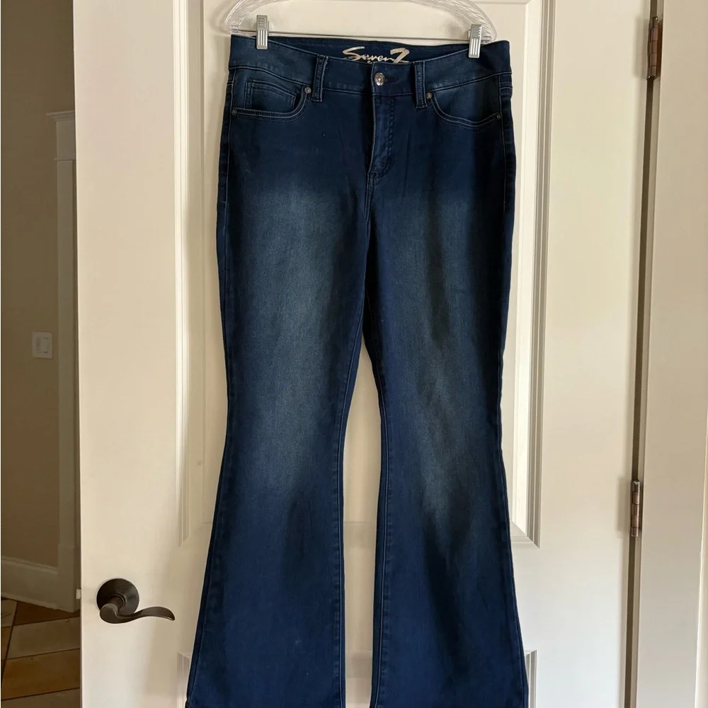 Seven 7 Rodeo Mid Ride Flare Jeans